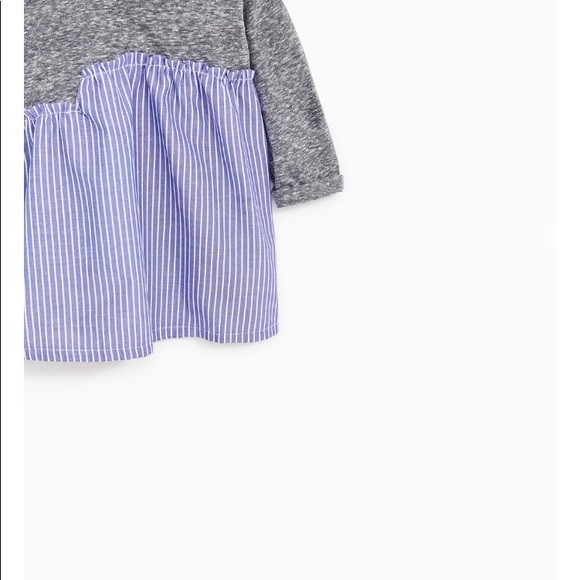 Zara Baby Girl Contrast Striped Dress - Picture 3 of 5